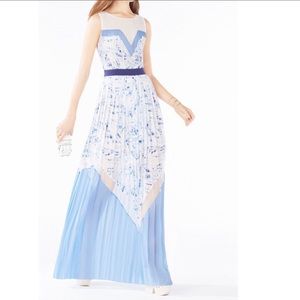 BCBG Katherine Color Blocked Palm Dress